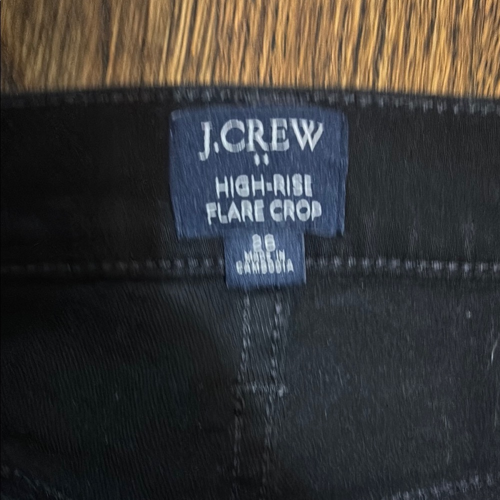 J. Crew Women's Black Flare Jeans - Picture 3 of 4